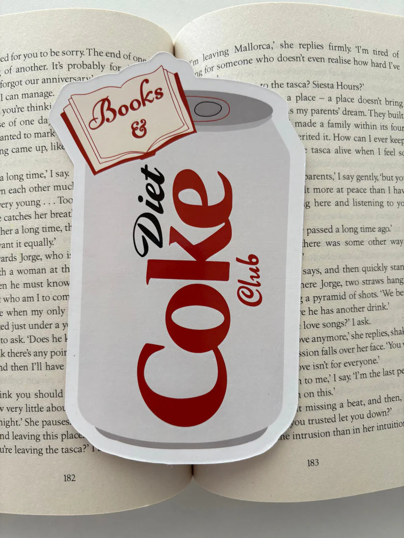 Books and Diet Coke Bookmarks