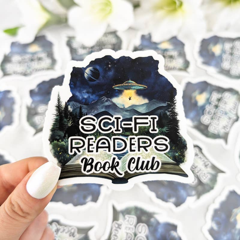 Sci-fi Readers Book Club vinyl sticker - Science Fiction